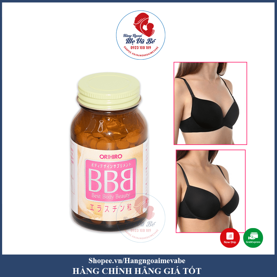 Viên uống nở ngực BBB Orihiro Nhật Bản hộp 300 viên