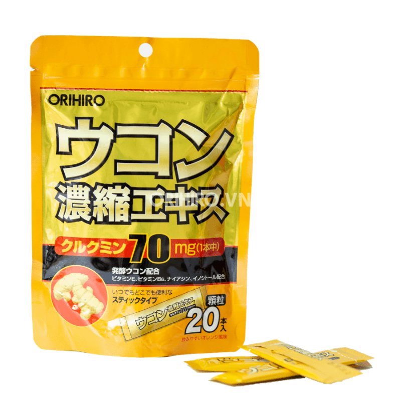 Bột nghệ giải rượu Orihiro Nhật Bản 20 gói (t48)