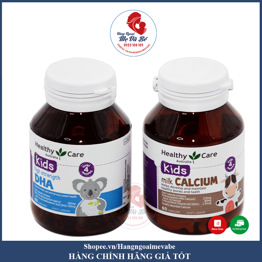 DHA Healthy Care cho bé 60 viên của Úc (32/th) - Tem phụ