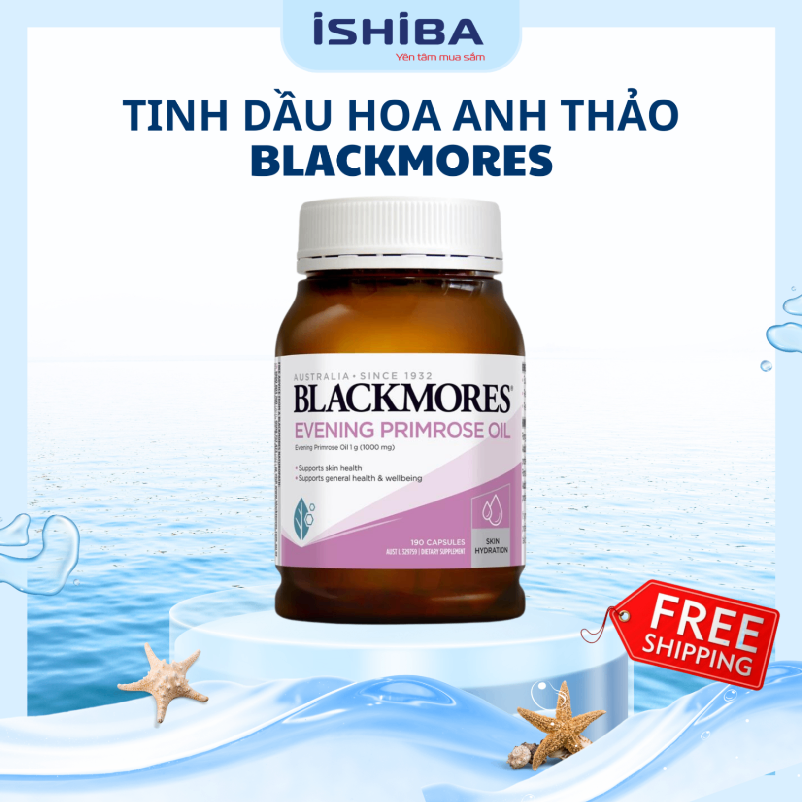Tinh chất Hoa Anh Thảo Blackmores 190 viên (12/th)