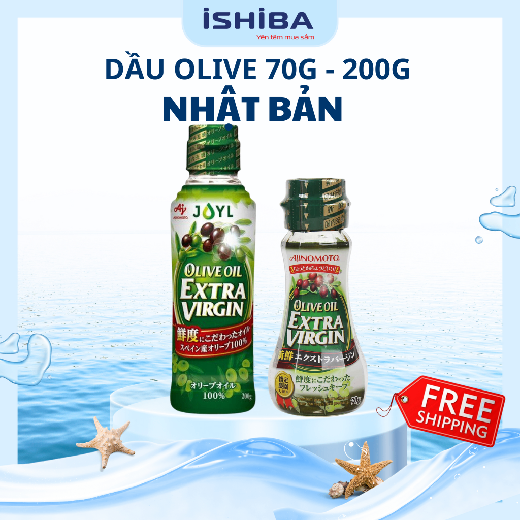 Dầu Olive Extra Ajinomoto Nhật Bản cho bé ăn dặm