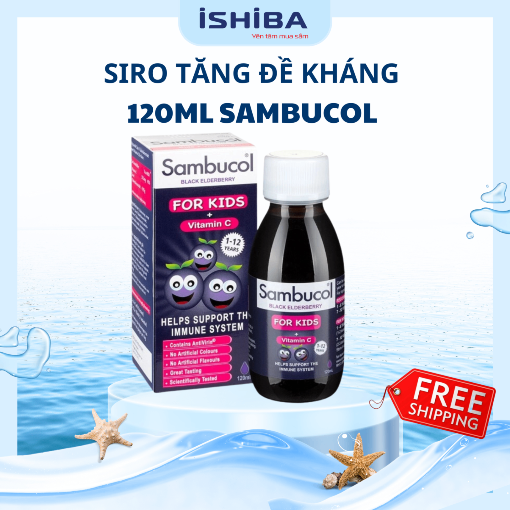 Sambucol tăng đề kháng 120ml Anh (24/th) T9/27