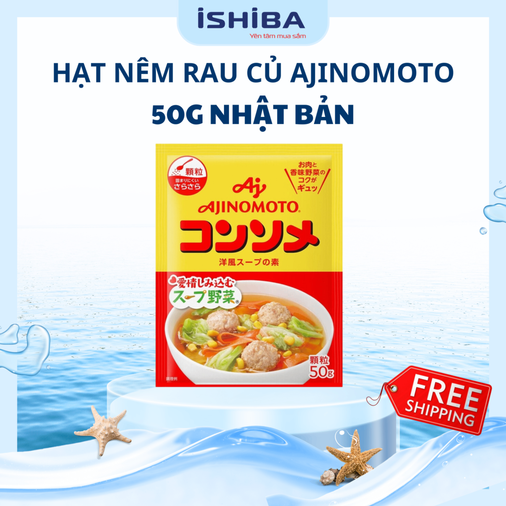 Hạt nêm Rau Củ Ajinomoto 50g Nhật Bản T3/27