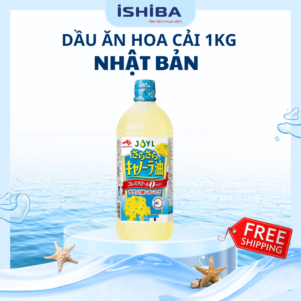 Dầu ăn hoa cải Ajinomoto 1000g Nhật T9/27