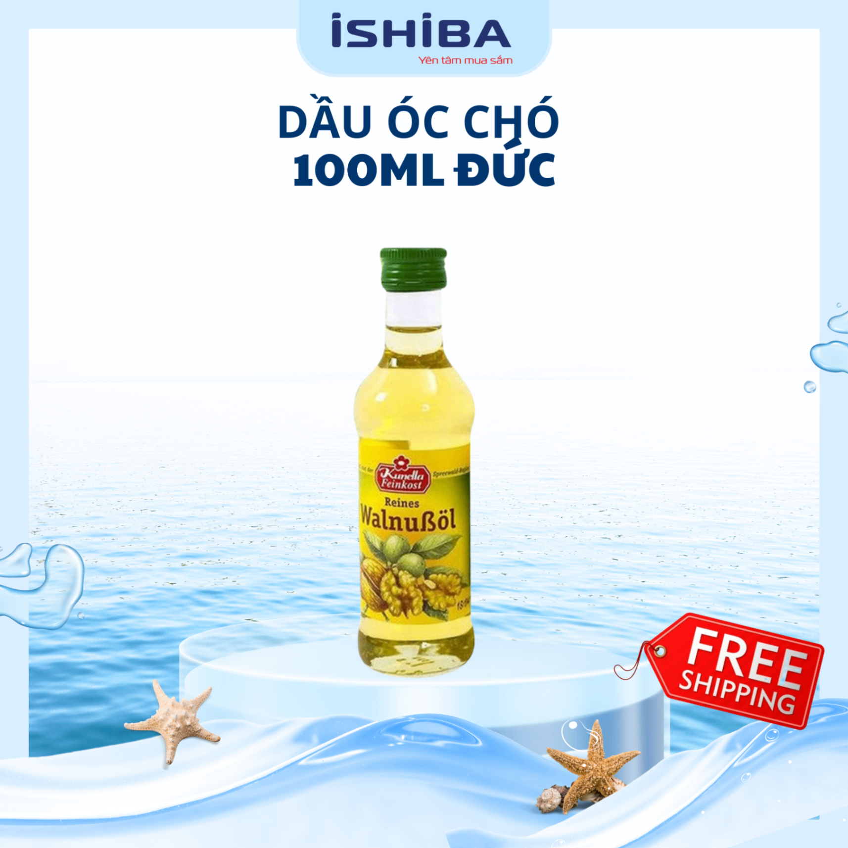 Dầu óc chó Kunella 100ml của Đức (120/th) Date T12/2025