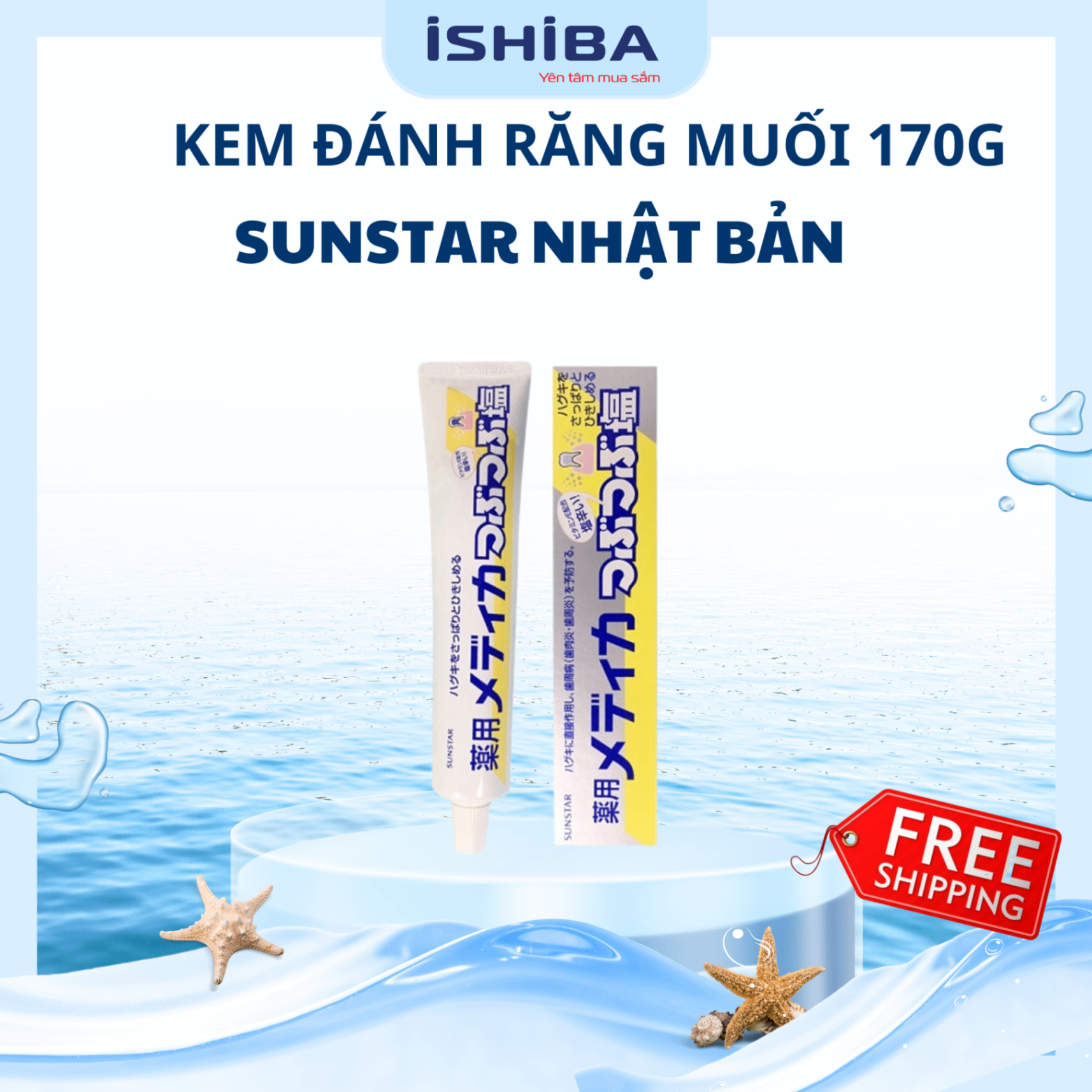Kem đánh răng muối Sunstar 170g Nhật Bản (80/th)