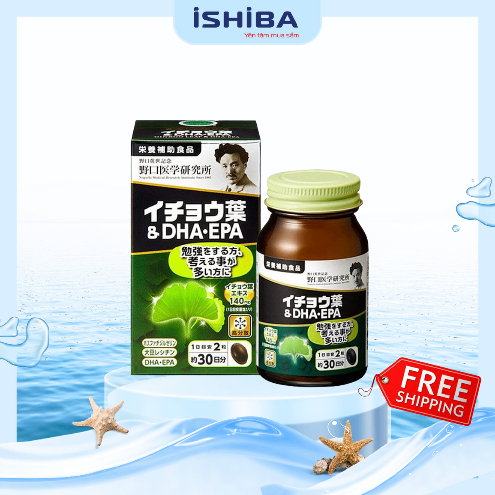 Viên uống Bổ não Noguchi DHA EPA Nhật Bản (24/th)