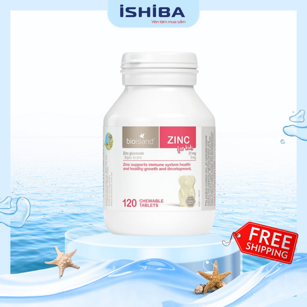 Kẽm Bio island ZinC - 120 viên (72/th)