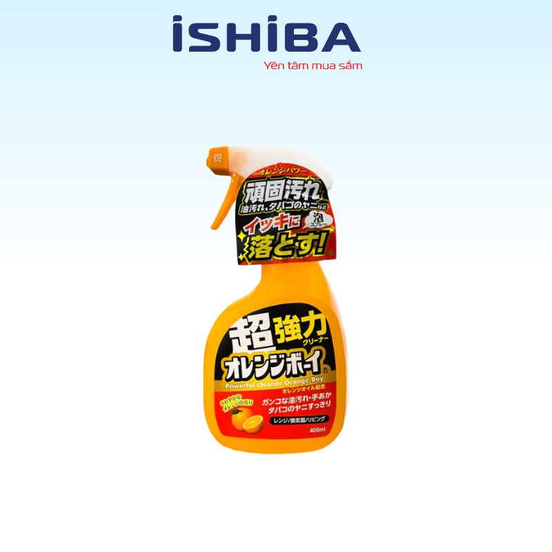 Xịt Tẩy Dầu Mỡ và Tẩy Rửa Nhà Bếp Siêu Mạnh Daiichi Orange Boy 400mL Nhật Bản (12/th)