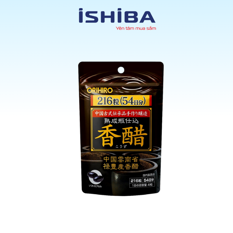 Giấm đen giảm cân Nhật Bản Orihiro 216 viên(24/th)