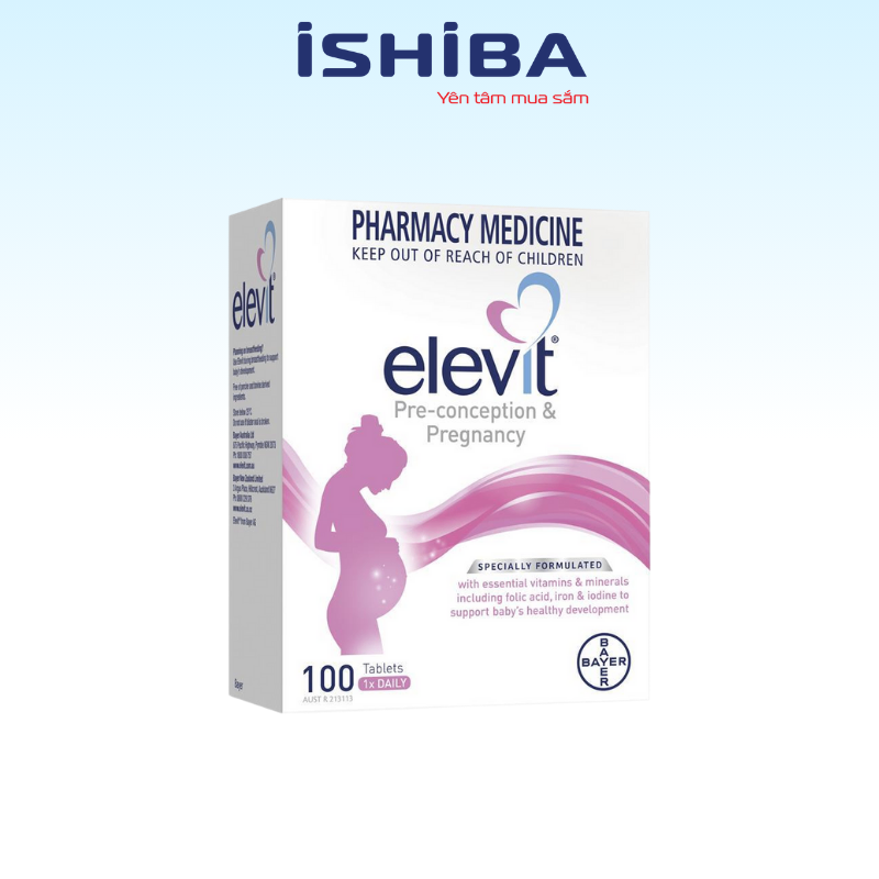 Vitamin tổng hợp Elevit cho mẹ bầu 100 viên của Úc