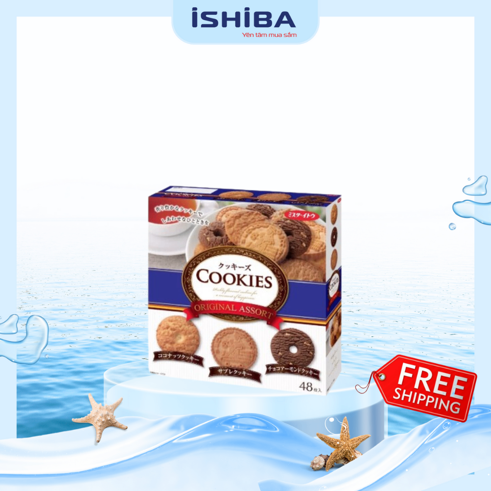Bánh Cookies hộp 3 vị Asuka 480g Nhật Bản (10/th) T12/26