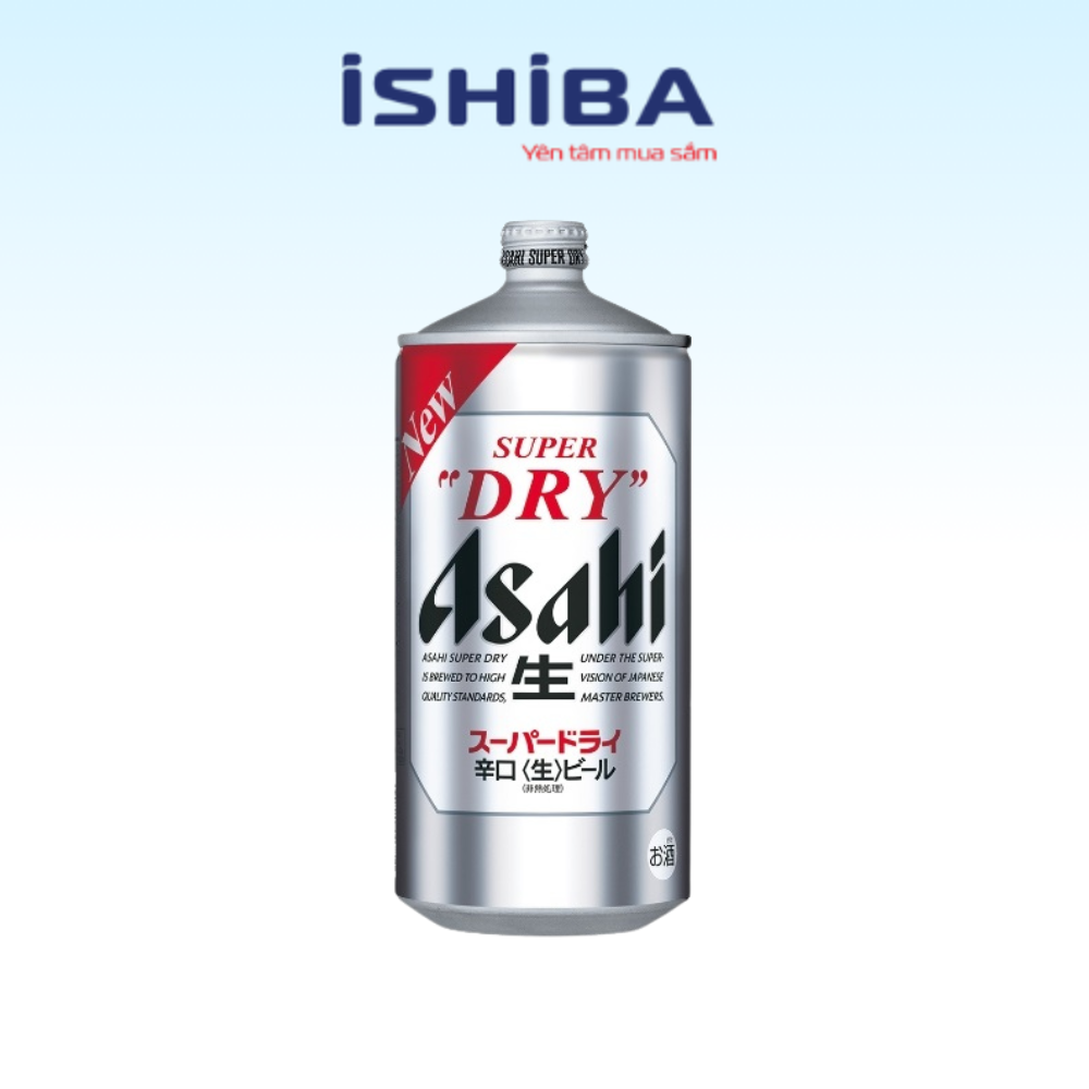Bia Asahi Super Dry Nhật Bản (Thùng 6) - Keng 2 lít T4/27