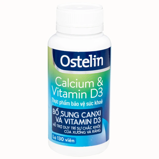 Canxi cho BÀ BẦU và người lớn Ostelin 130 viên (48/th) - Tem phụ