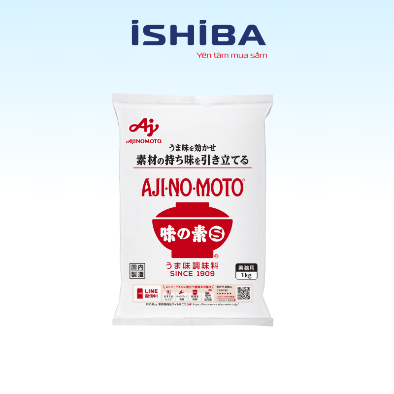 Mỳ chính bột ngọt Ajinomoto Nhật Bản 1000g an toàn tự nhiên (12/th)