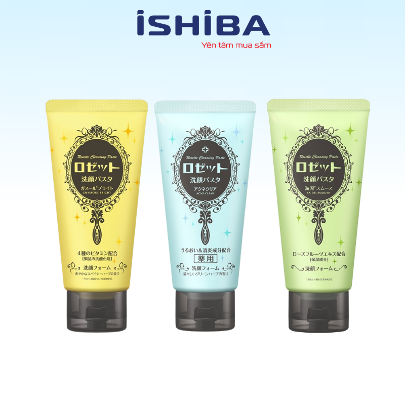 Sữa rửa mặt Rosette Cleansing Paste Nhật Bản