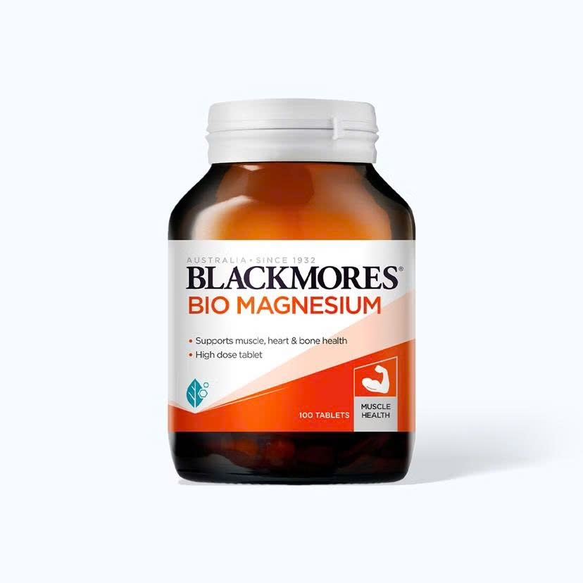 Viên uống bổ sung Magie Blackmores Bio Magnesium 100 viên của Úc
