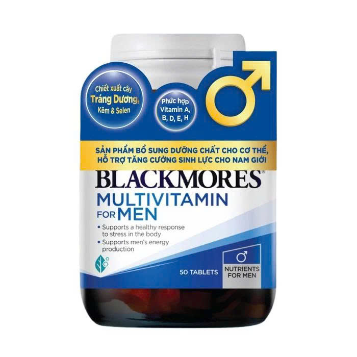 Viên uống bổ sung vitamin tổng hợp cho nam giới Blackmores Multivitamin For Men 50 viên của Úc