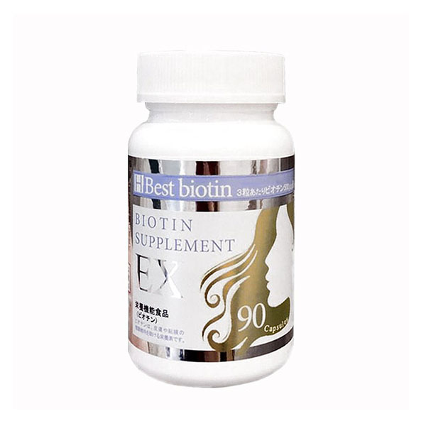 Viên uống hỗ trợ mọc tóc Best Biotin Premium EX 90 viên Nhật Bản