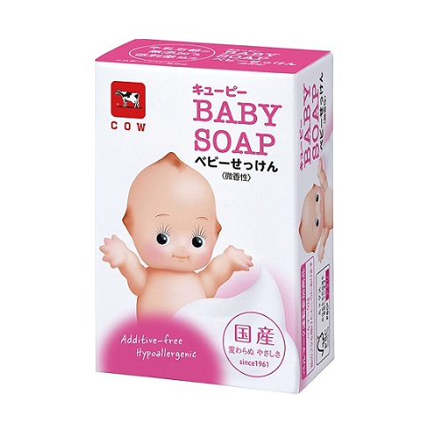 Xà phòng tắm COW Baby Soap 90g Nhật Bản hương thơm dịu nhẹ cho bé (144/th)