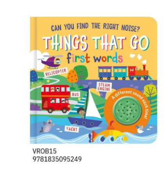 Sách Thiếu Nhi: ROUND BUTTON SOUND BOOK - THINGS THAT GO (FSC)
