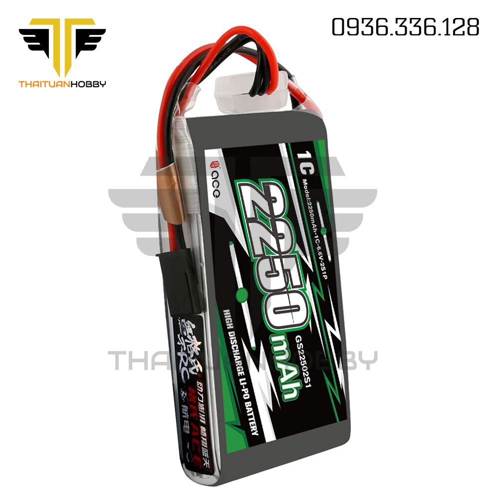 Gens Ace 6.6V 2250Mah-1C Cho Tx 14Sg