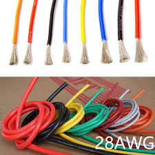 Dây Tín Hiệu Silicon 28Awg Màu Trắng (1M)