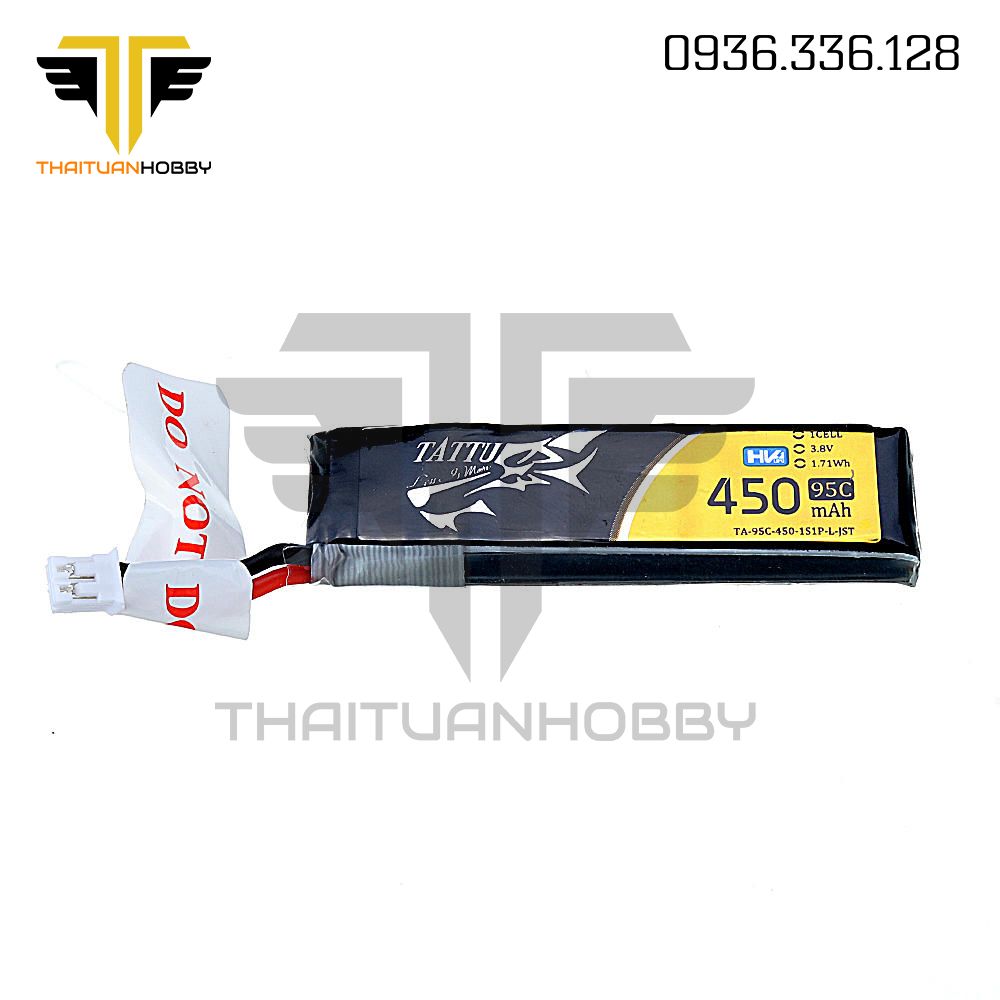 Tattu 450mah 3.8v 95C PH2.0