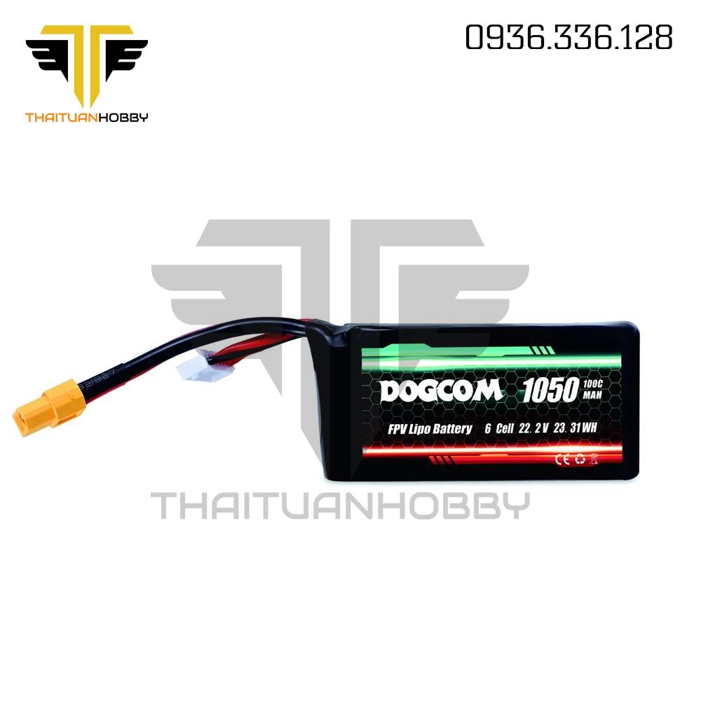 Dogcom 1050mah 6s 100c