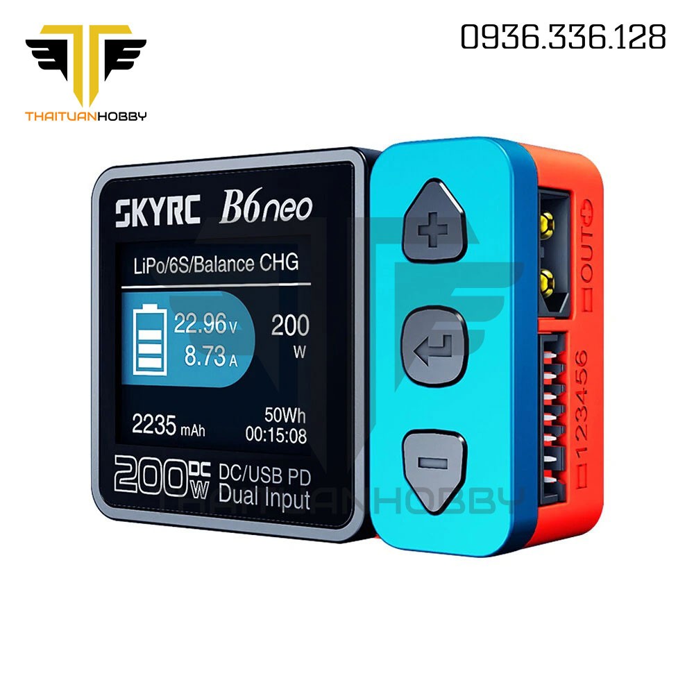 Sạc Pin SkyRC B6 Neo 200w Dc/Pd Dual Input - Blue