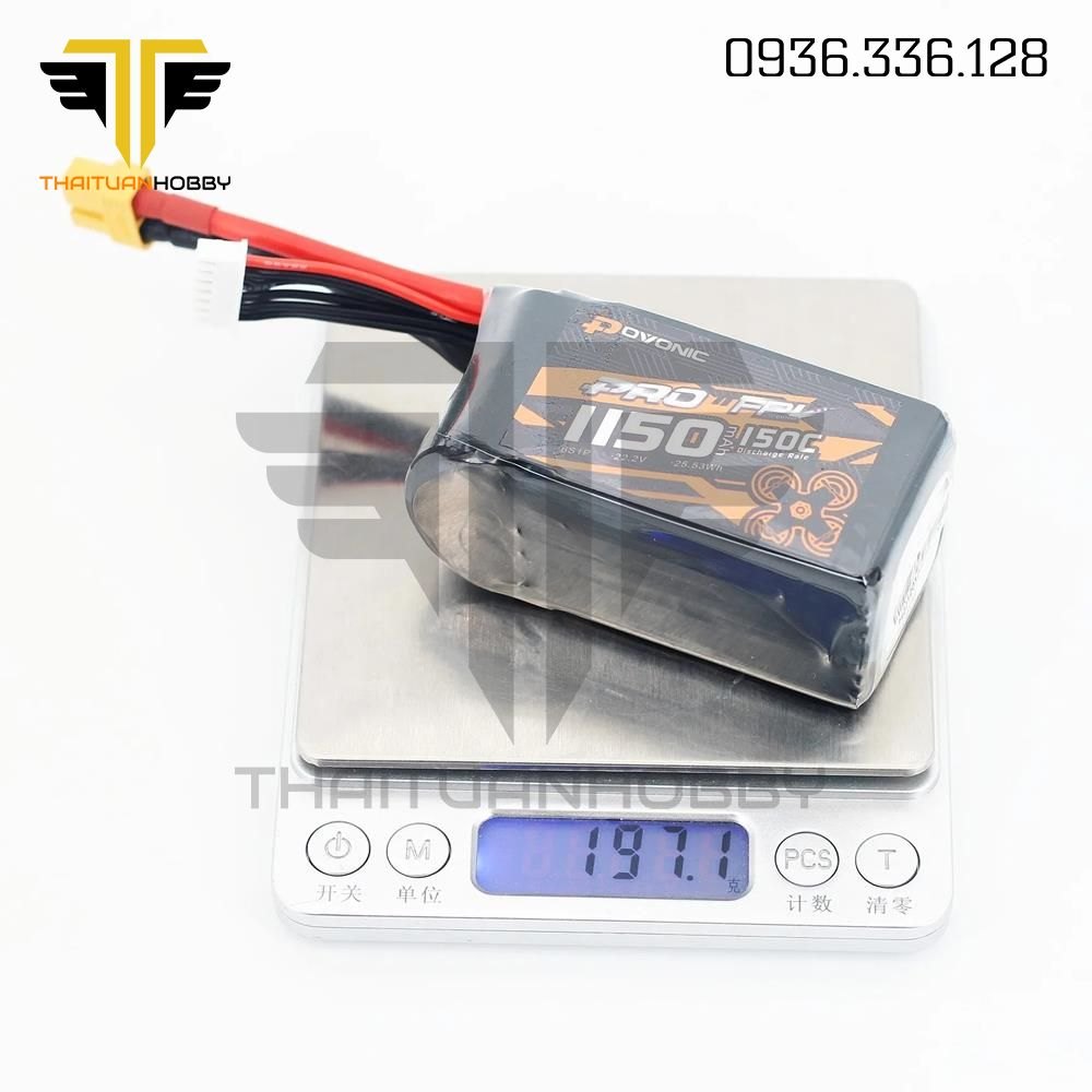 Pin Lipo Ovonic Pro 1150mah 6s 150c