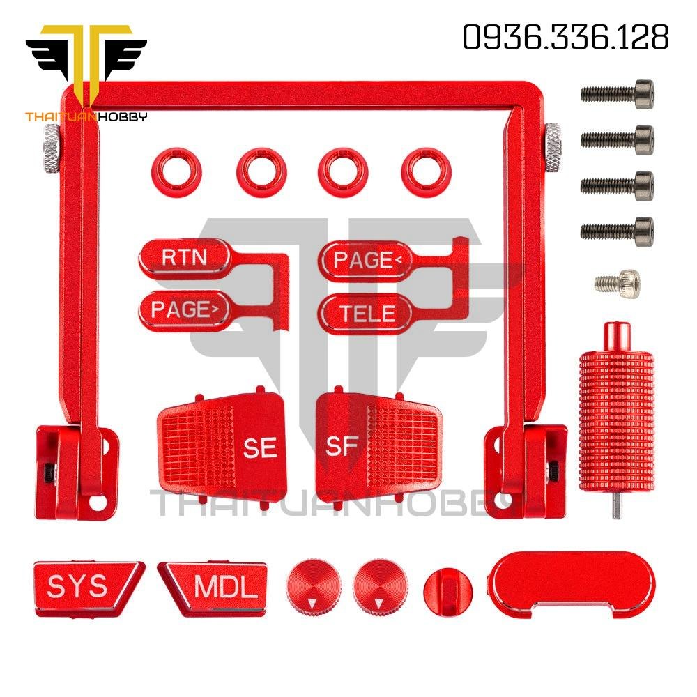 Bộ Nút Nhôm Cnc Nâng Cấp Cho Radiomaster Boxer - Red