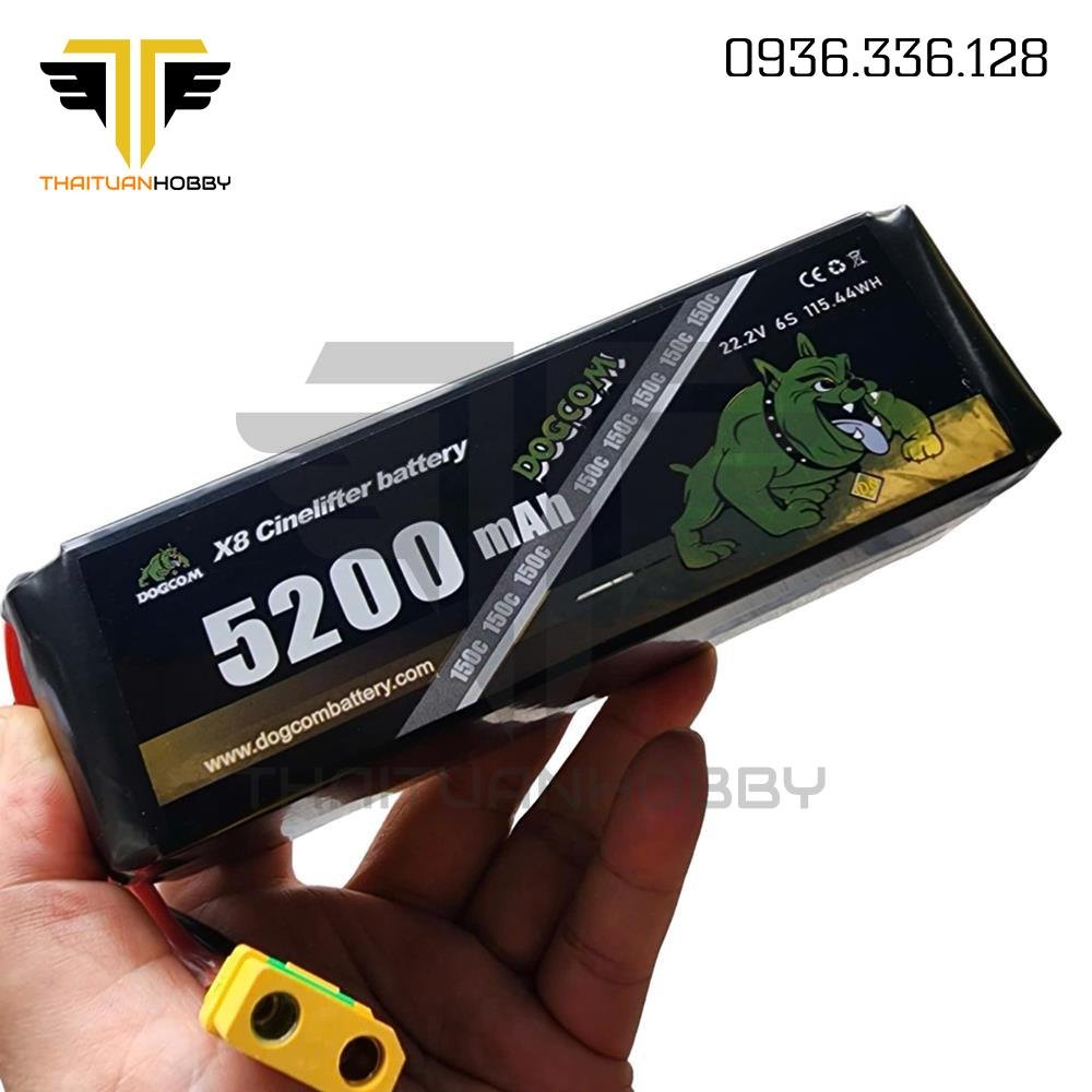 Dogcom 5200mah 6s 150c Xt90