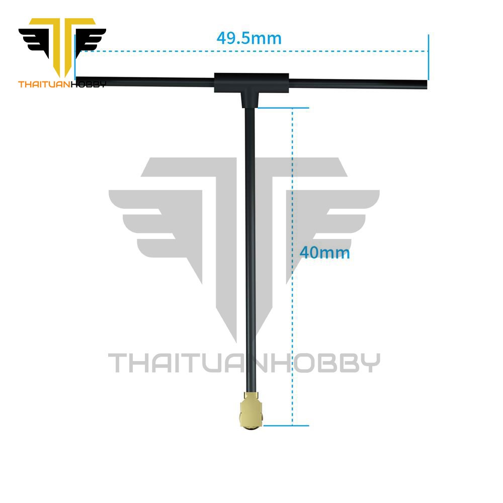 Flywoo ELRS 2.4g Minimortal PCB T Antenna UFL - 40mm