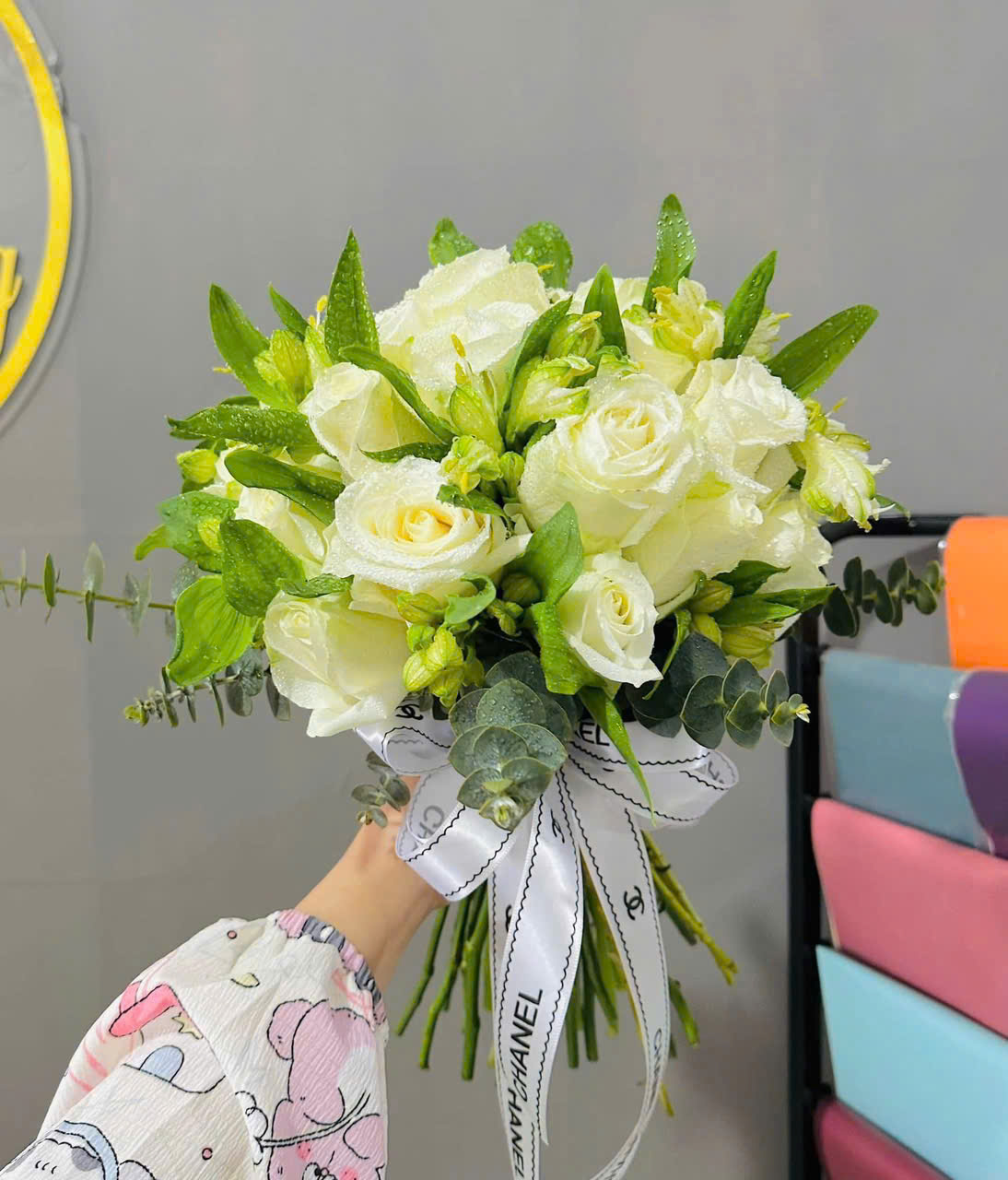 Hoa cầm tay cô dâu B014