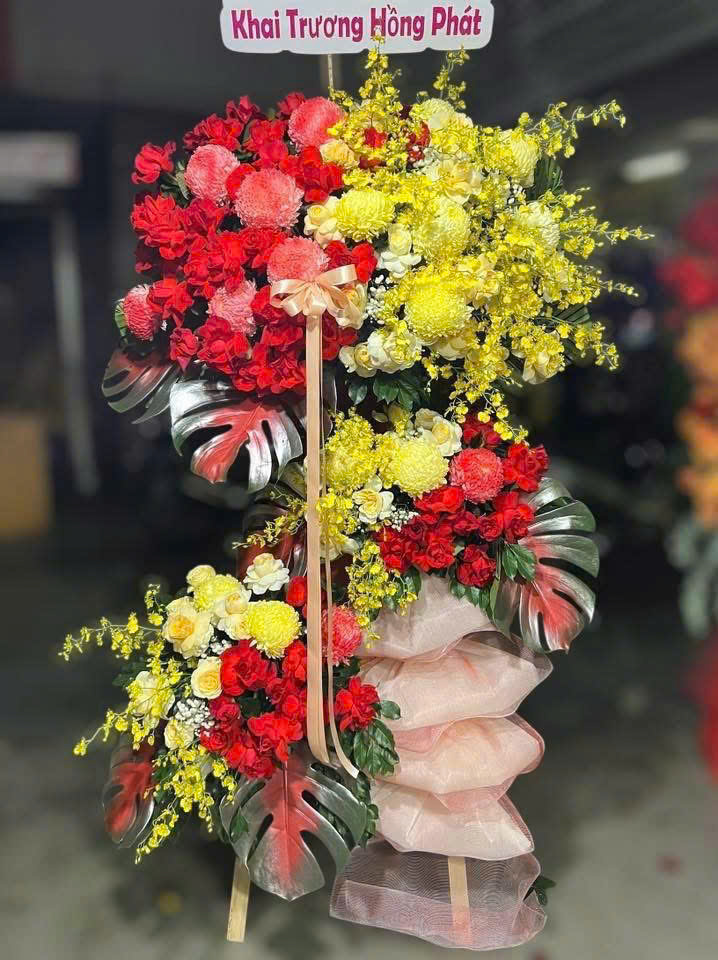 Kệ hoa chúc mừng D050