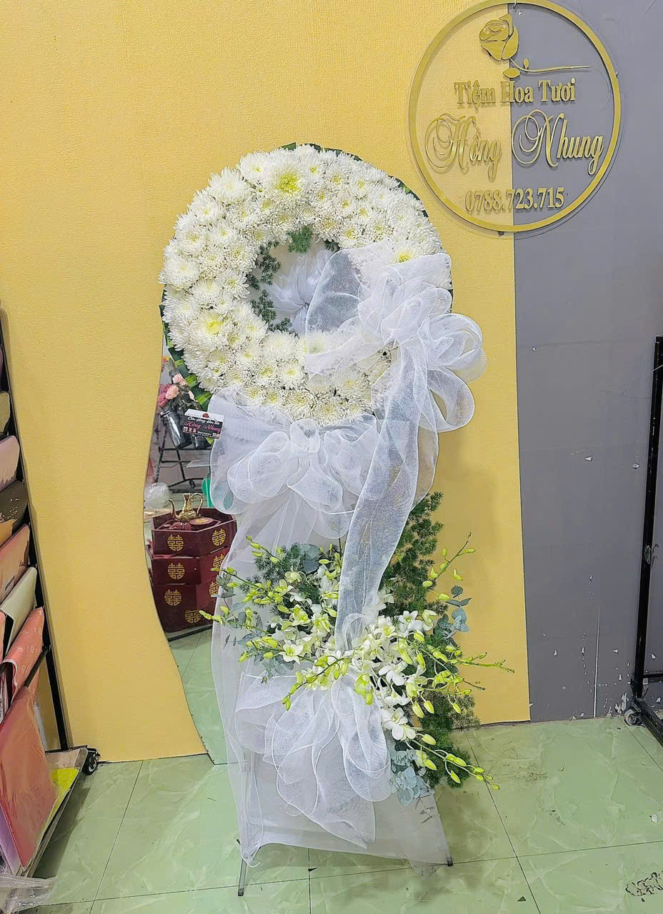 Kệ hoa kính viếng E016