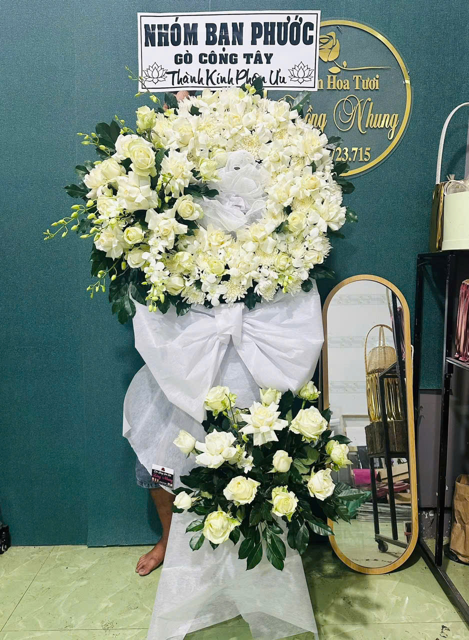 Kệ hoa kính viếng E019