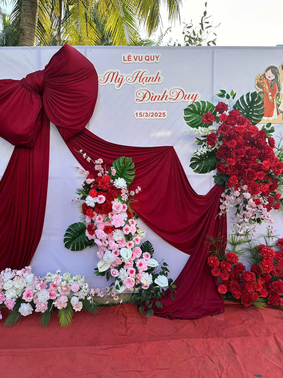 Trang trí hoa tươi gia tiên H022