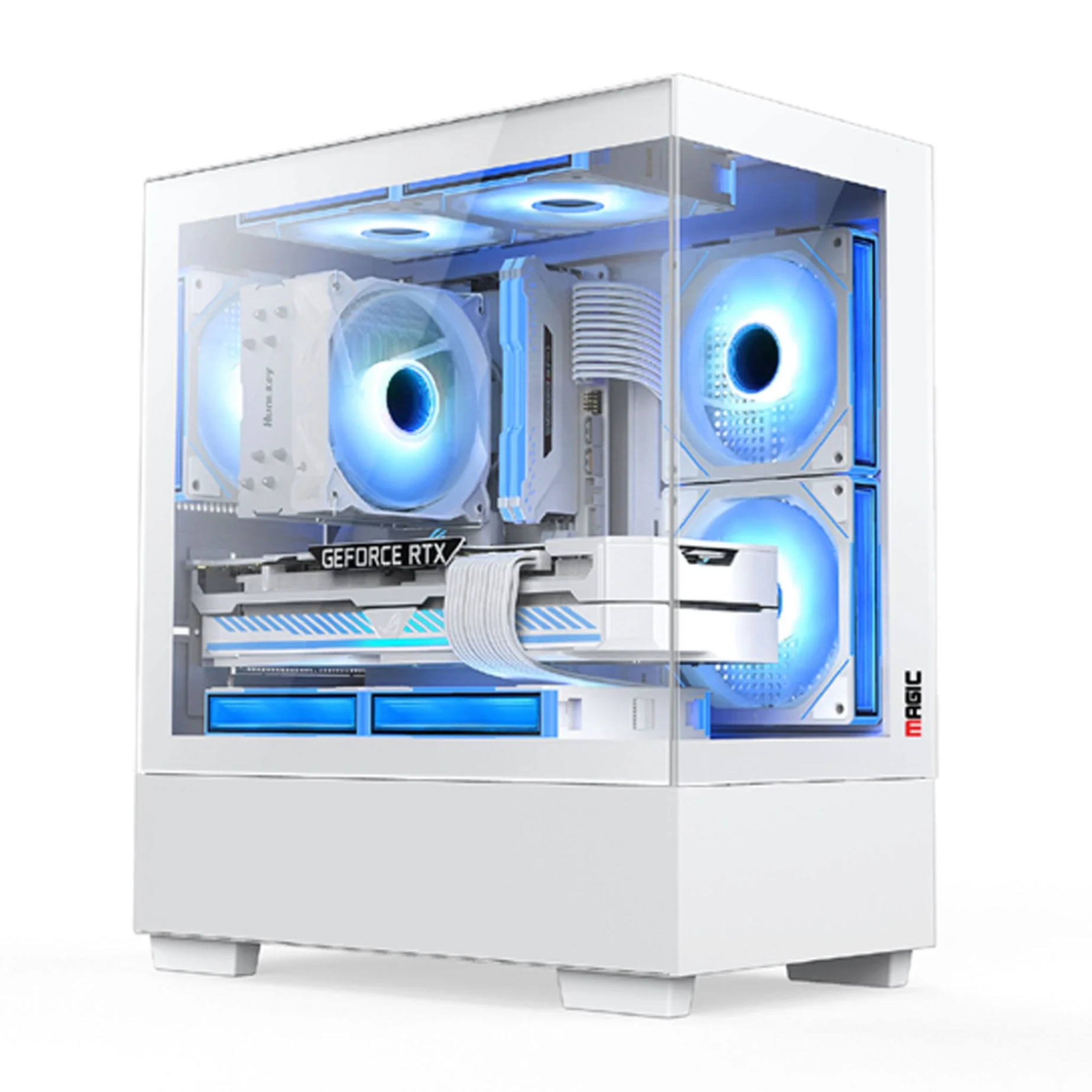 Thùng máy Case Magic MIX-Tower Trắng | Micro ATX, không fan