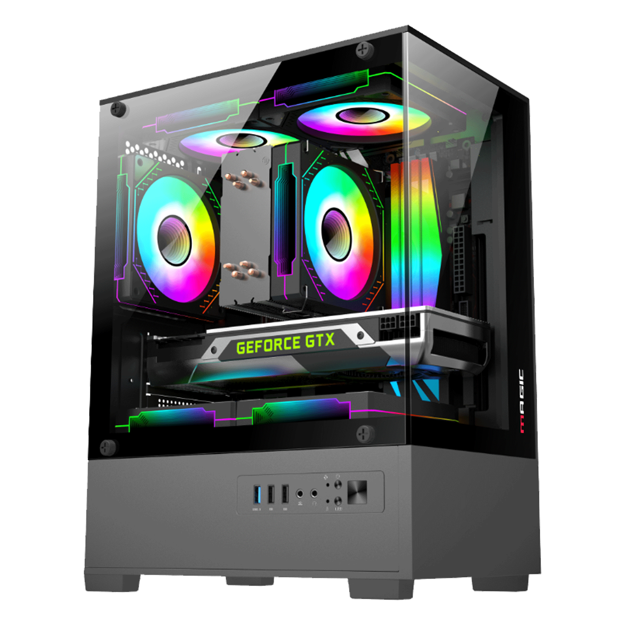 Thùng máy Case Magic MIX - Đen | Micro ATX, không kèm fan