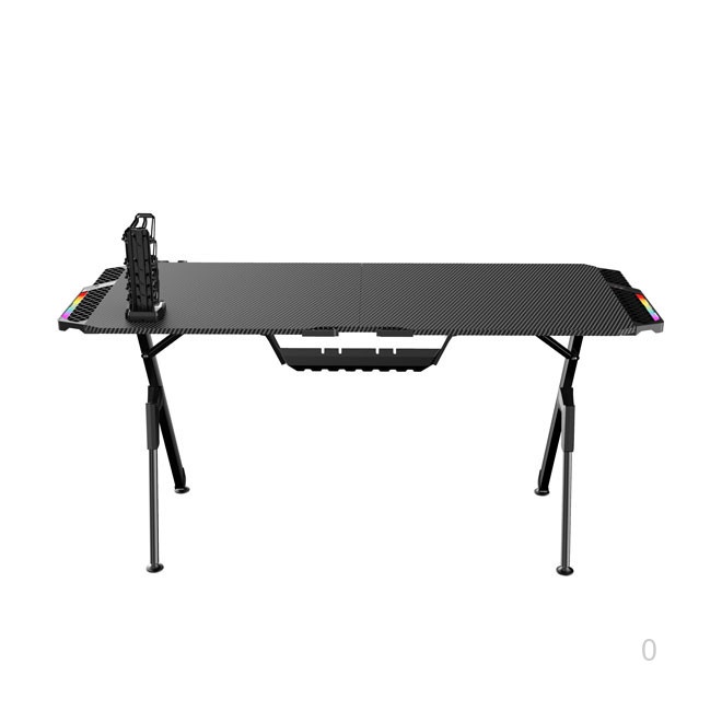 Bàn Gaming E-Dra EGT1460R Blade | RGB, Chân đen, mặt bàn carbon