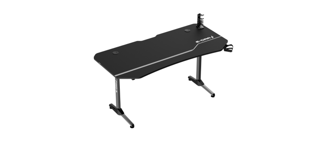 Bàn Gaming E-Dra EGT1675T Eagle | Chân đen, mặt bàn carbon