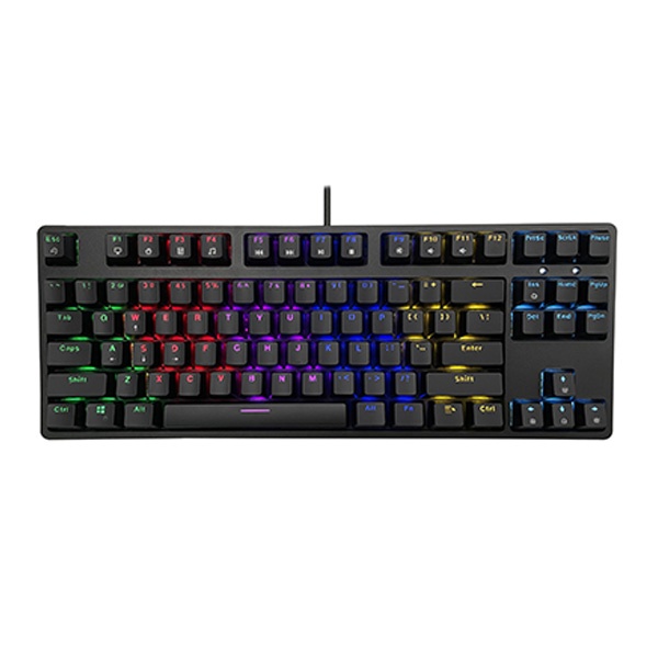 Bàn Phím Cơ E-DRA EK387L Đen Led Rainbow Red switch