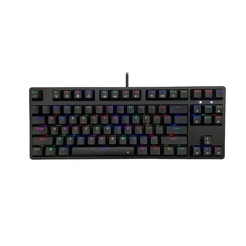 Bàn Phím Cơ Gaming E-DRA EK387L Đen Led Rainbow Blue switch