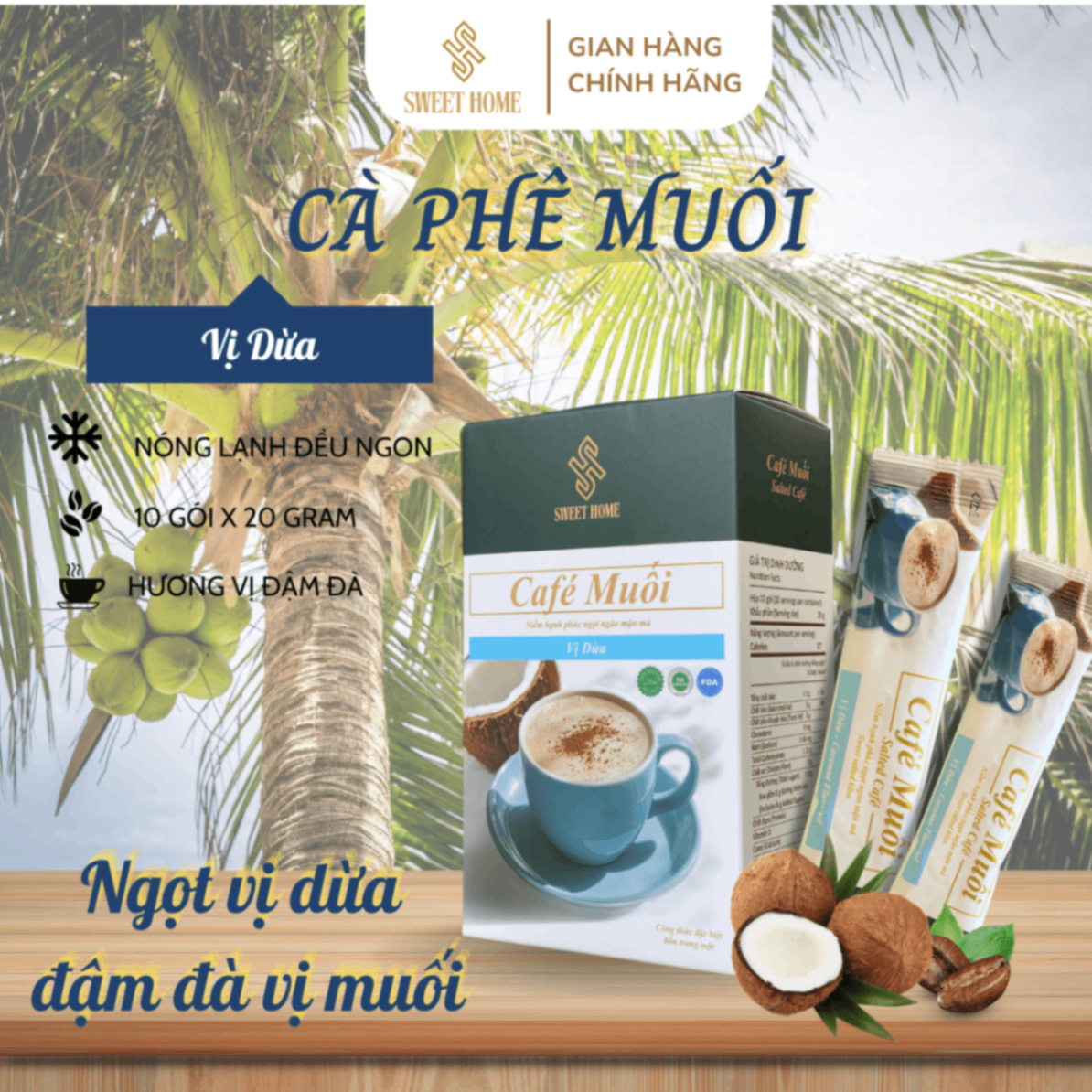 Cà Phê Muối Vị Dừa