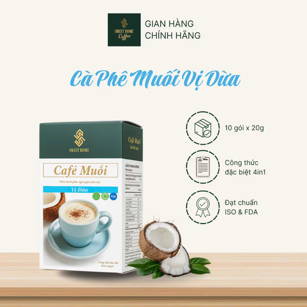 Cà Phê Muối Vị Dừa