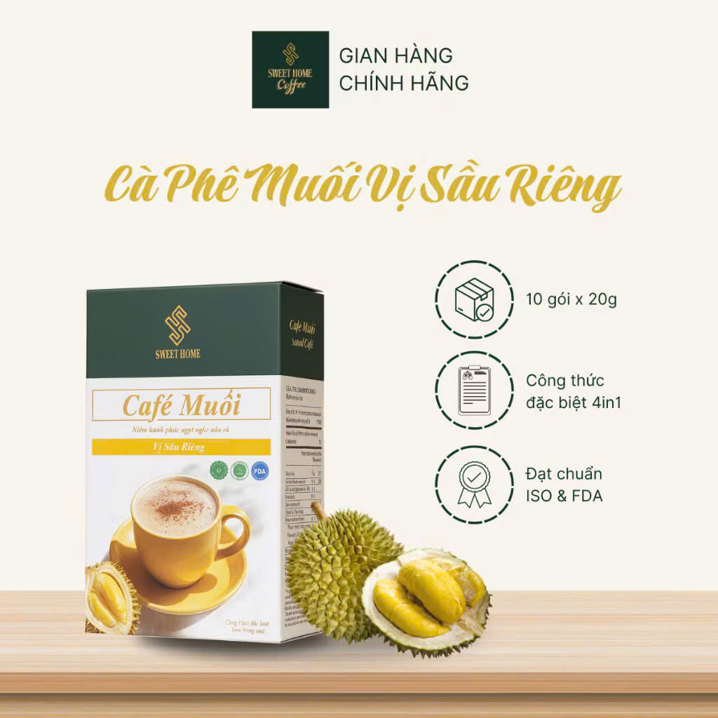 Cà Phê Muối Vị Sầu Riêng