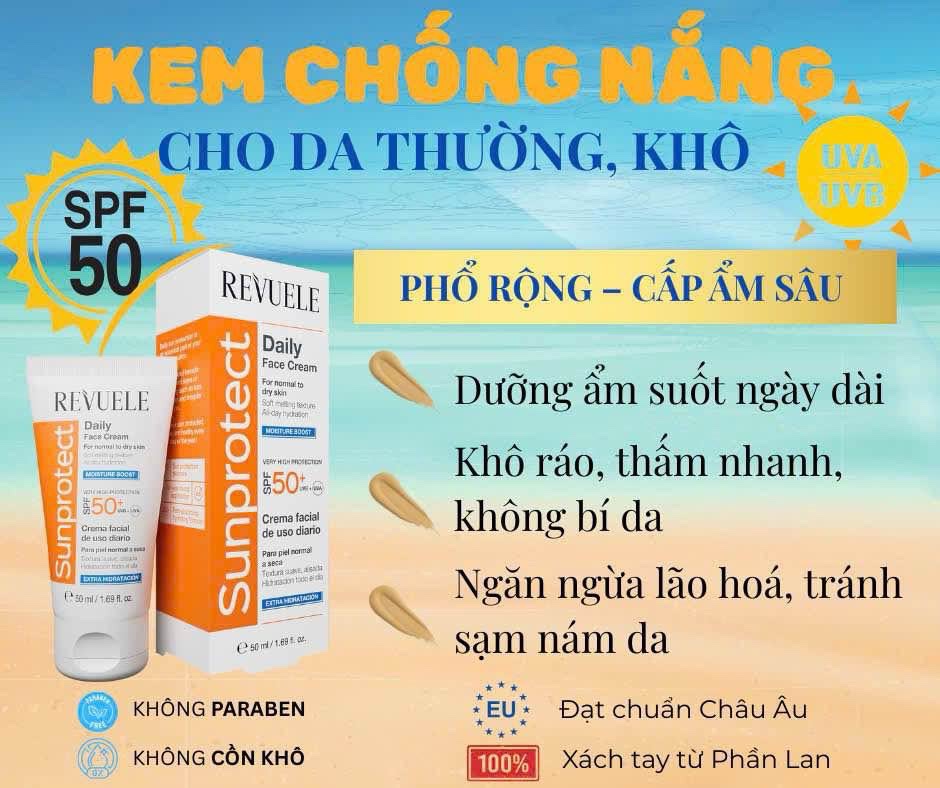 Kem chống nắng dành cho da khô 50ml