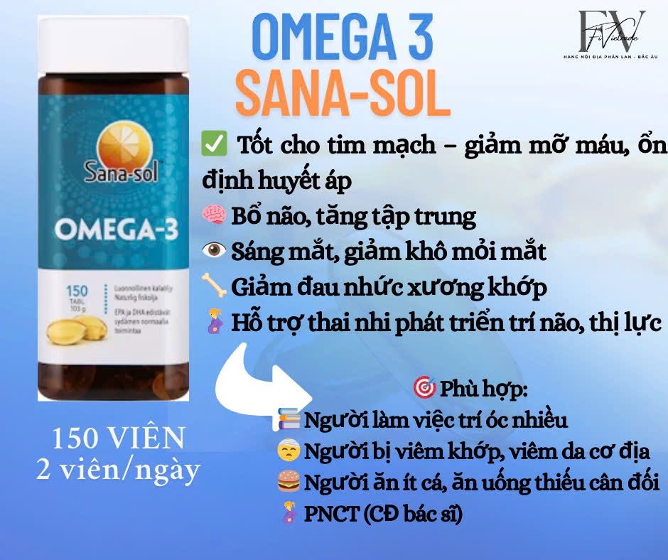 Omega3 150vien - sanna-sol